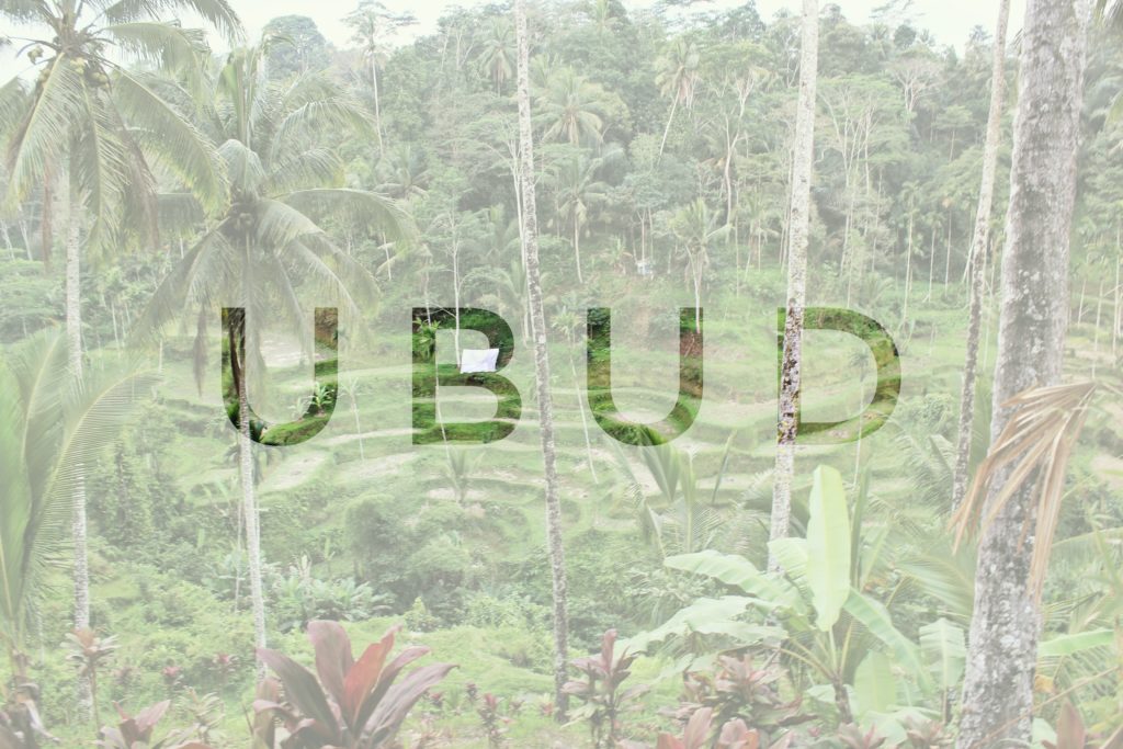 header of the blogpost about ubud in indonesia, asia