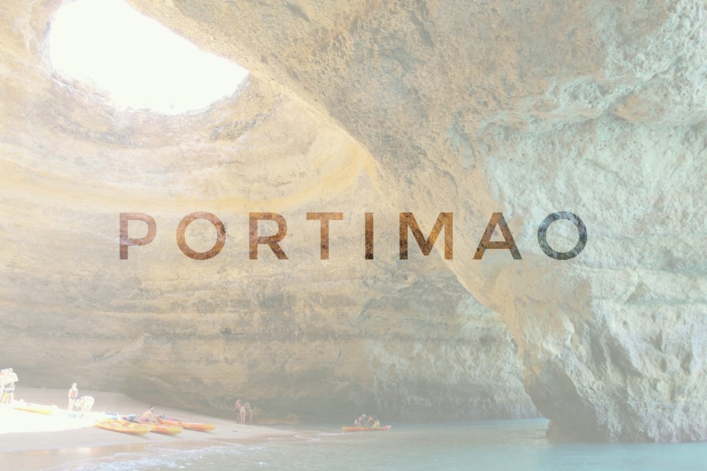header of the blogpost about portimao, benagil cave in portugal