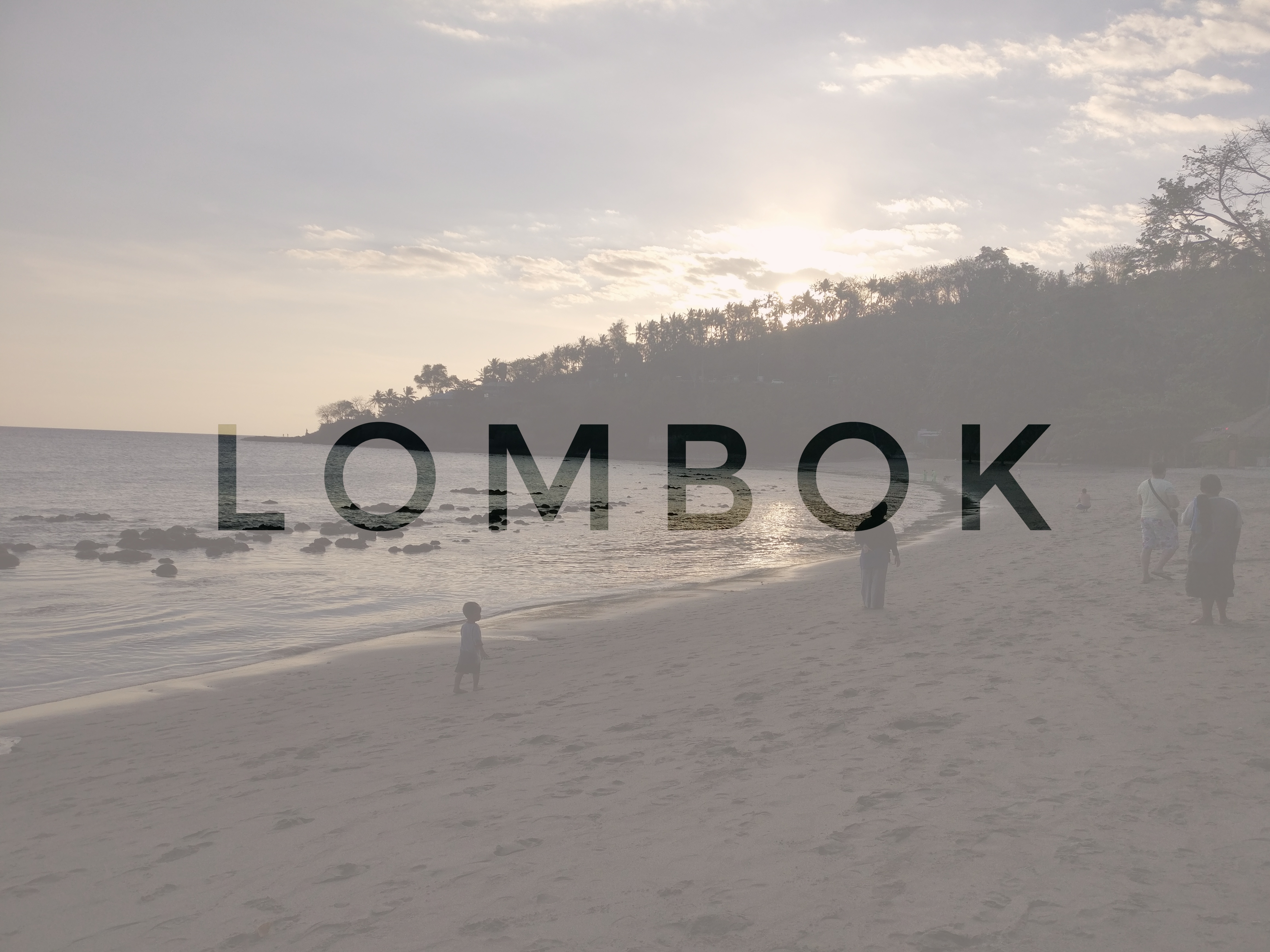 beach of senggigi, lombok, indonesia, asia