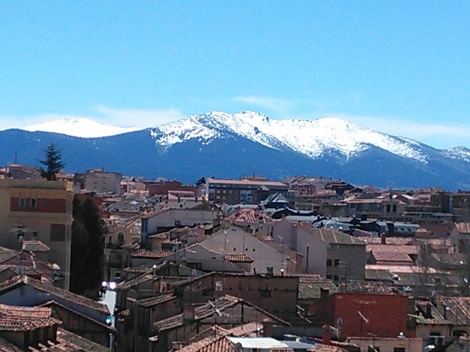 the view of segovia on the mountains, madrid, spain