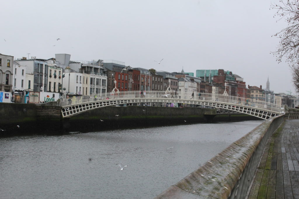 Ha'penny bridge in Dublin, ireland