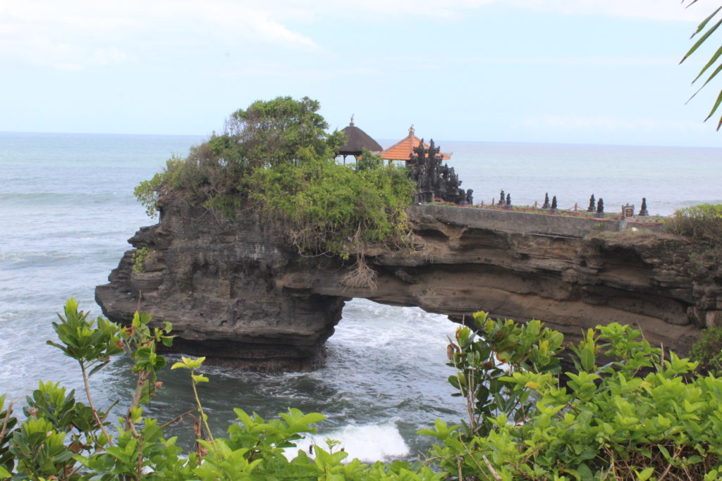 water temple next to tanah lot in Bali, indonesia