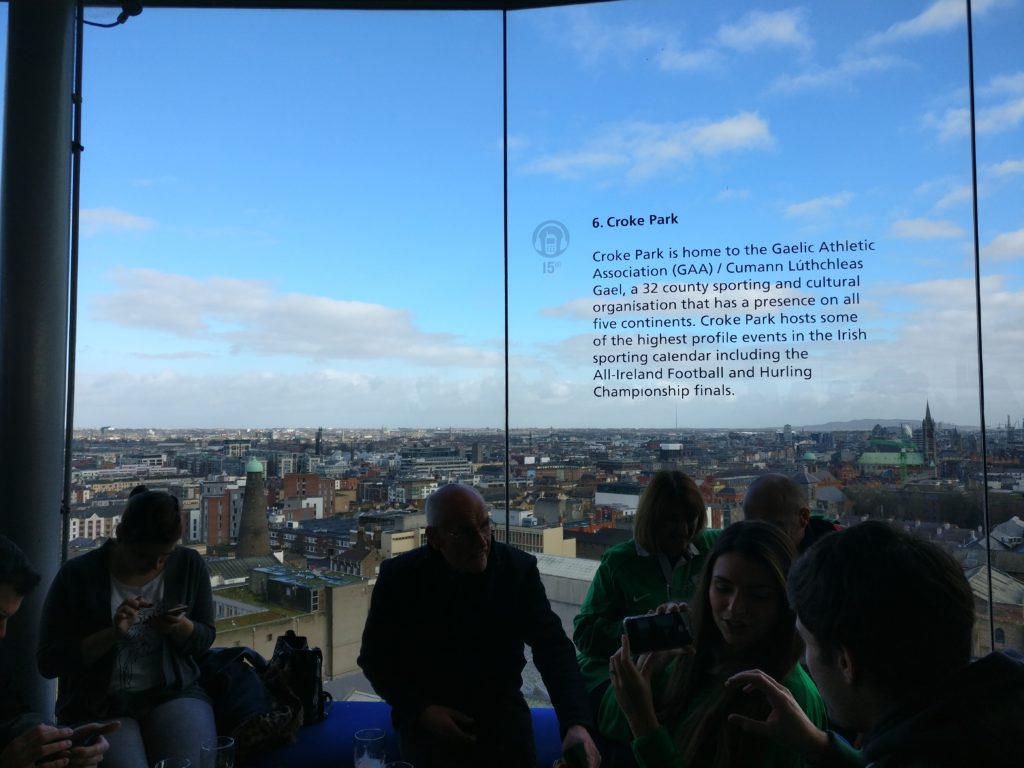 guinness sky bar in Dublin, ireland