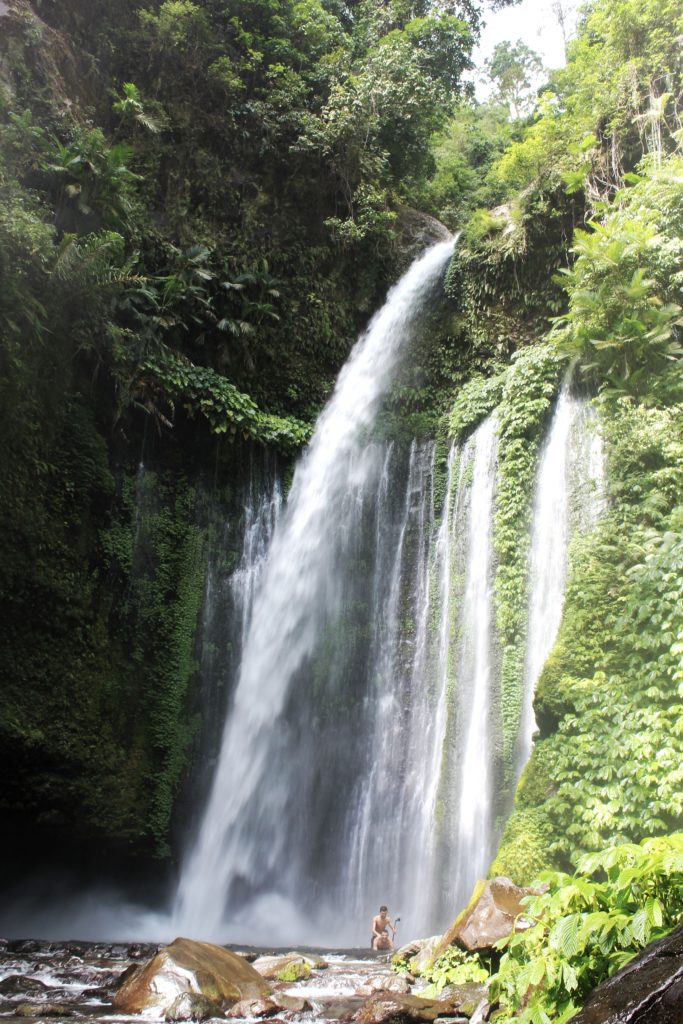 Tiu Kelep waterfall in Senaru, Lombok