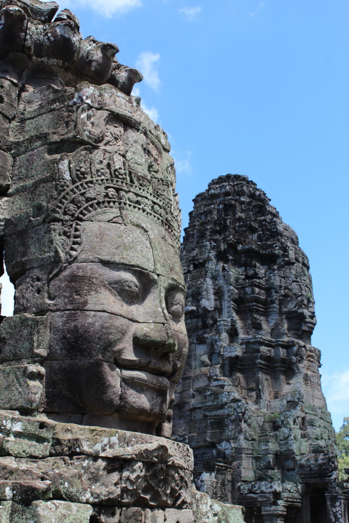 a face statue at bayon temple, Siem Reap, Cambodia