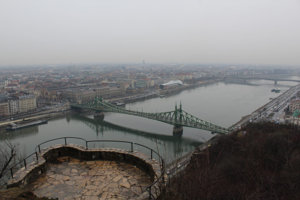 view on top of the citadel, Budapest, Hungary