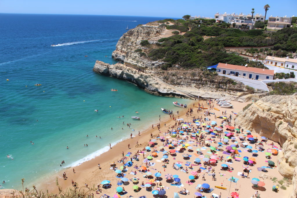 benagil beach in Portimão, the Algarve,Portugal