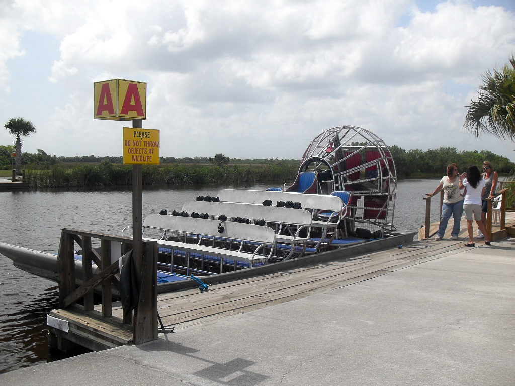 airboat in the everglades, Florida, USA