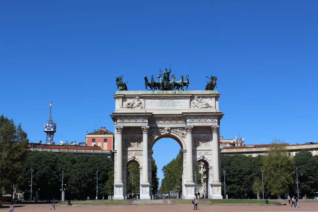 arco della pace in Milan, Italy