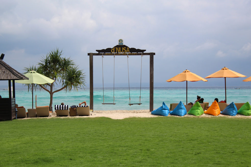 the beach at d'nusa resort & beach club in Nusa Lembongan, Indonesia