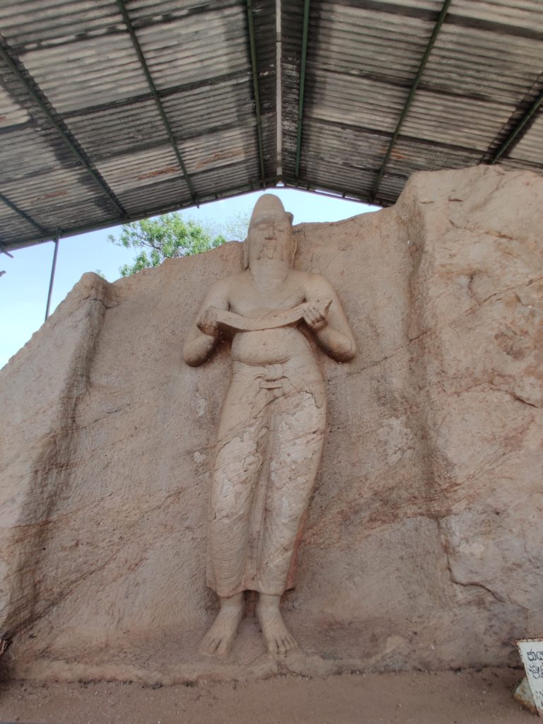 Statue of Parakramabahu I in Polonnaruwa, Sri Lanka