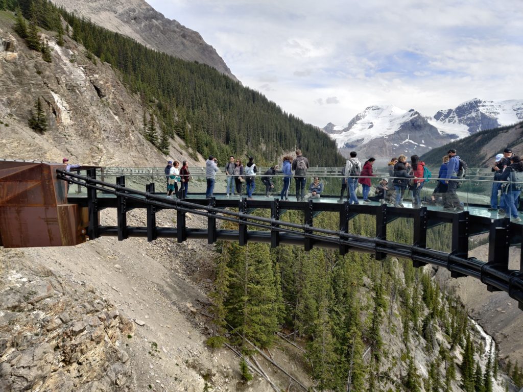 glacier skywalk in jasper in canada. Photo taken by life of a passion
