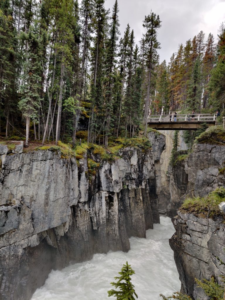 sunwapta falls in jasper in canada. Photo taken by life of a passion