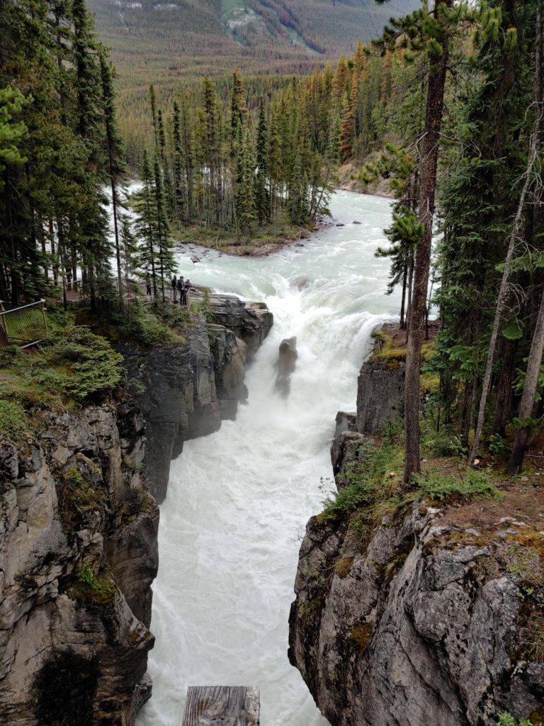 sunwapta falls in jasper in canada. Photo taken by life of a passion