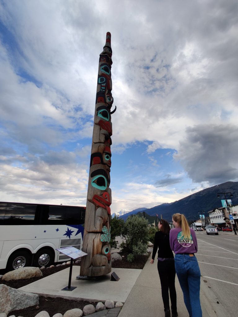 totem in jasper town in canada. Photo taken by life of a passion