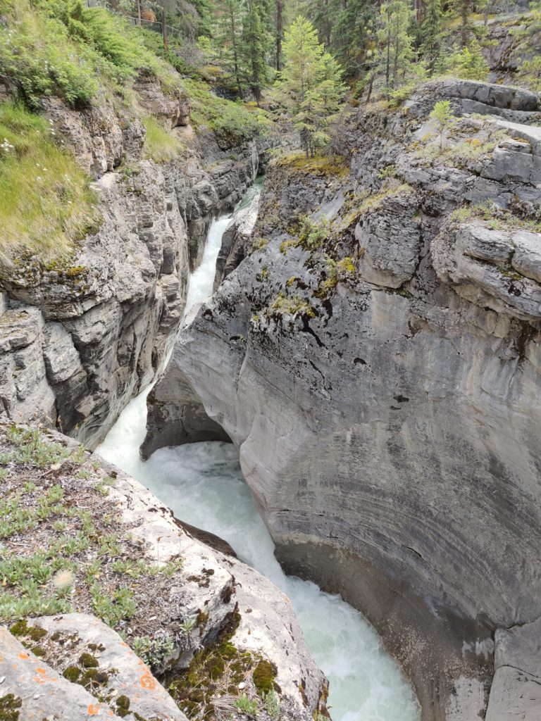 maligne canyon in jasper in canada. Photo taken by life of a passion