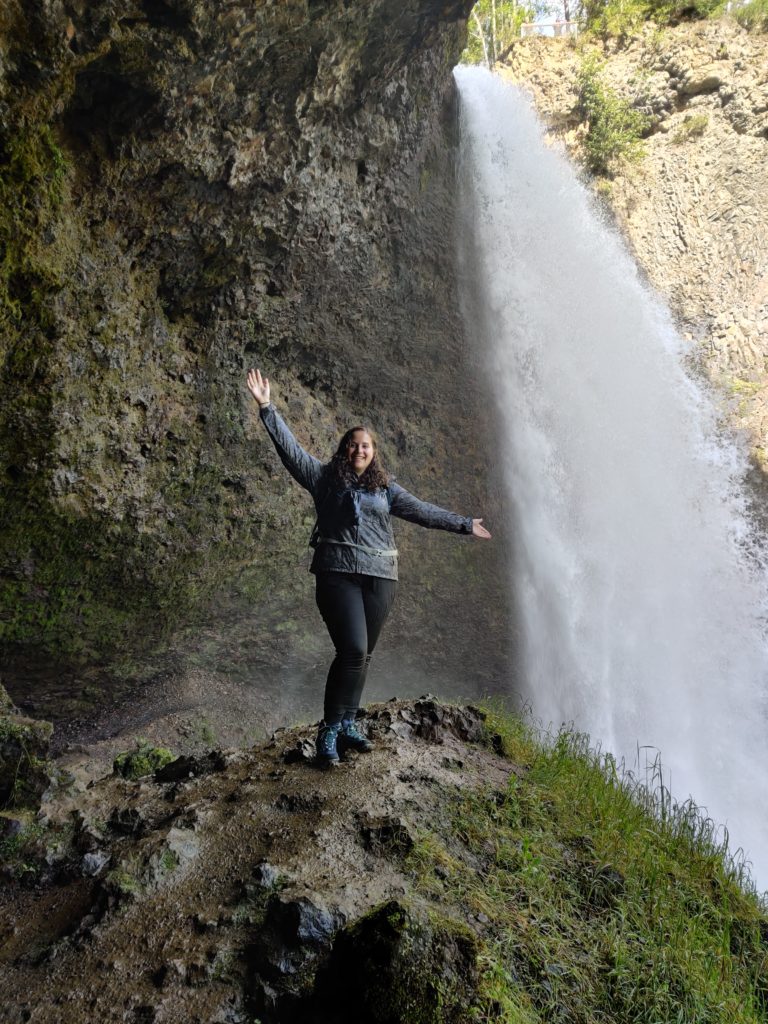 life of a passion in front of moul falls