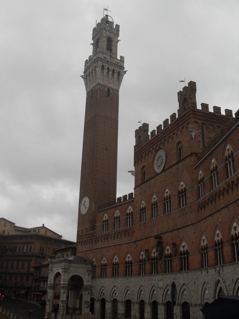 Torre del Mangia and Palazzo Pubblico in Siena, Italy