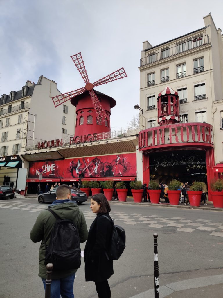 the moulin rouge in Paris, France