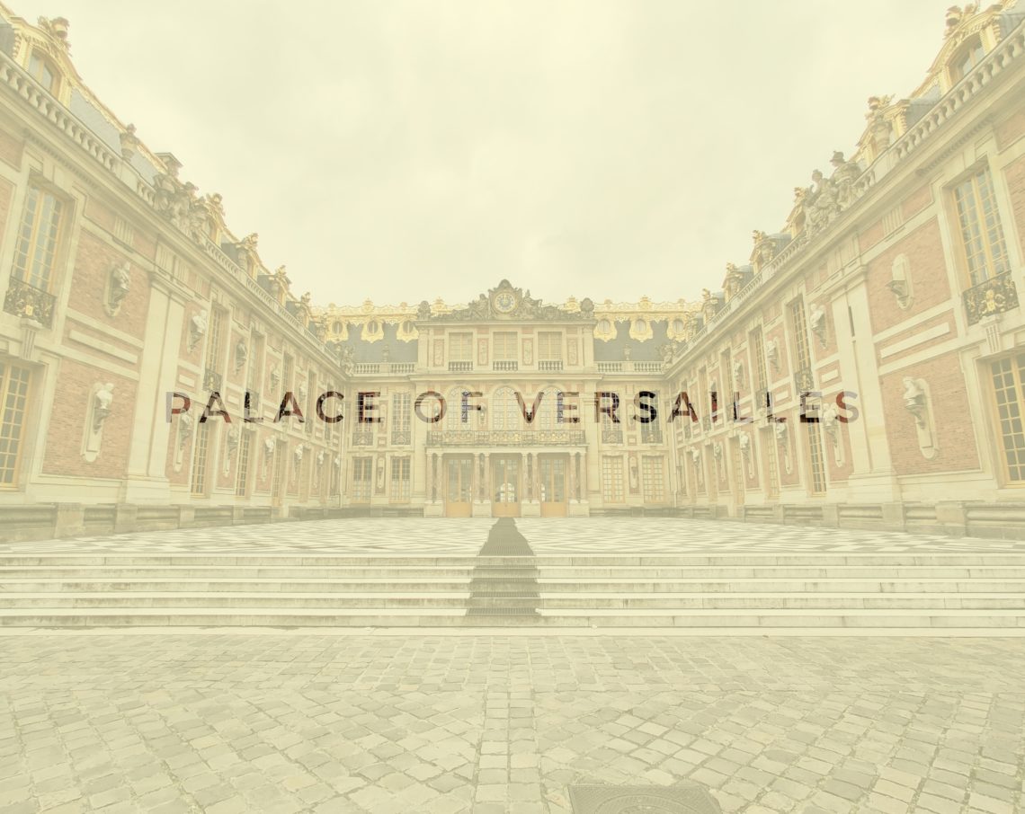 header palace of versailles in paris, france, europe