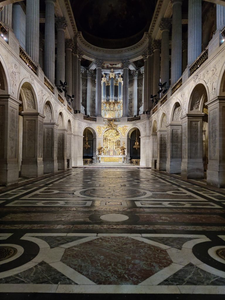 the royal chapel at the palace of versailles in Paris, France
