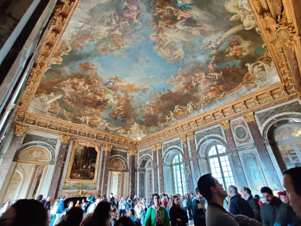 the Salon of Hercules in the palace of Versailles in Paris, France
