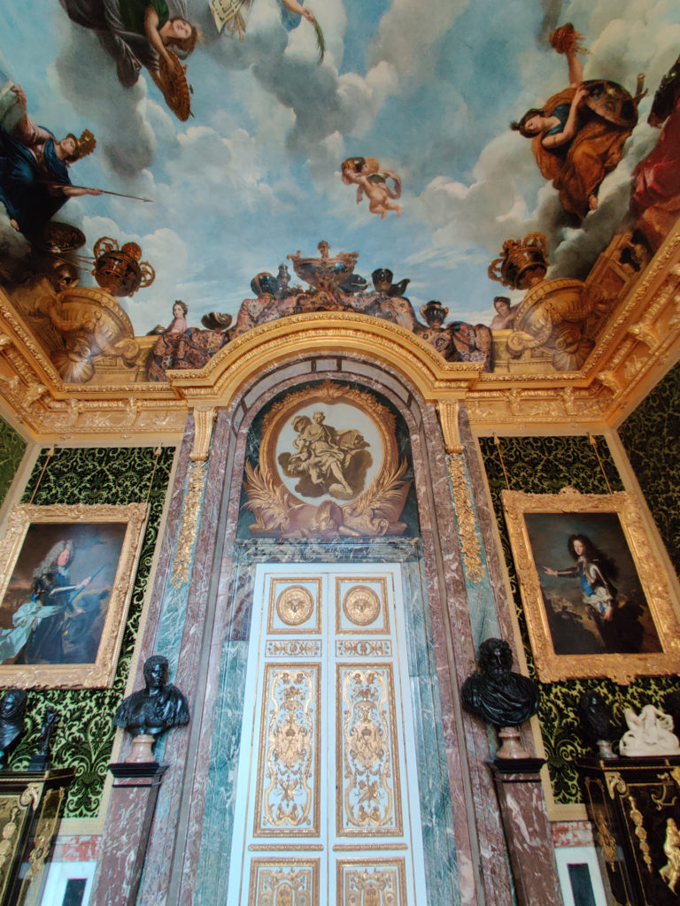 the Salon of Abundance in the palace of Versailles in Paris, France
