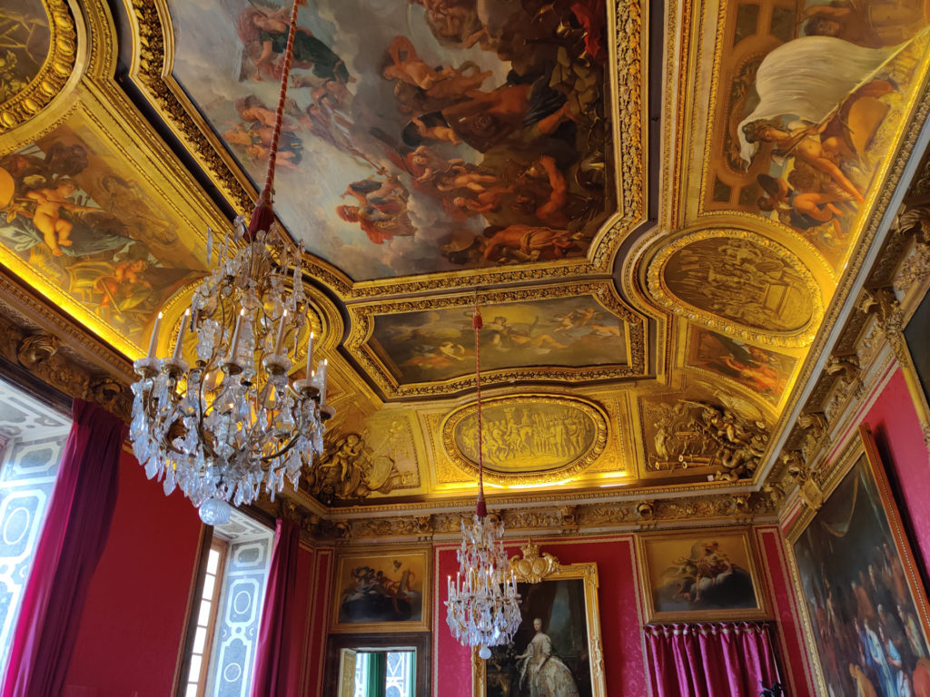 The Salon of Mars in the palace of Versailles in Paris, France
