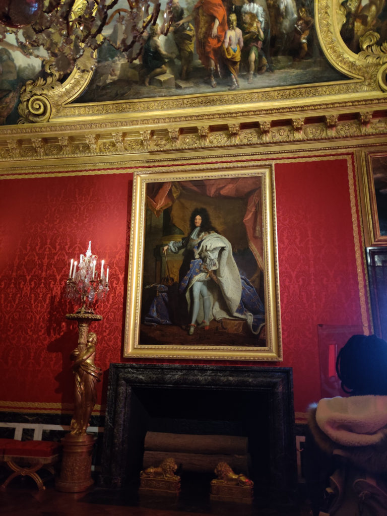 the Apollo Salon in the palace of Versailles in Paris, France