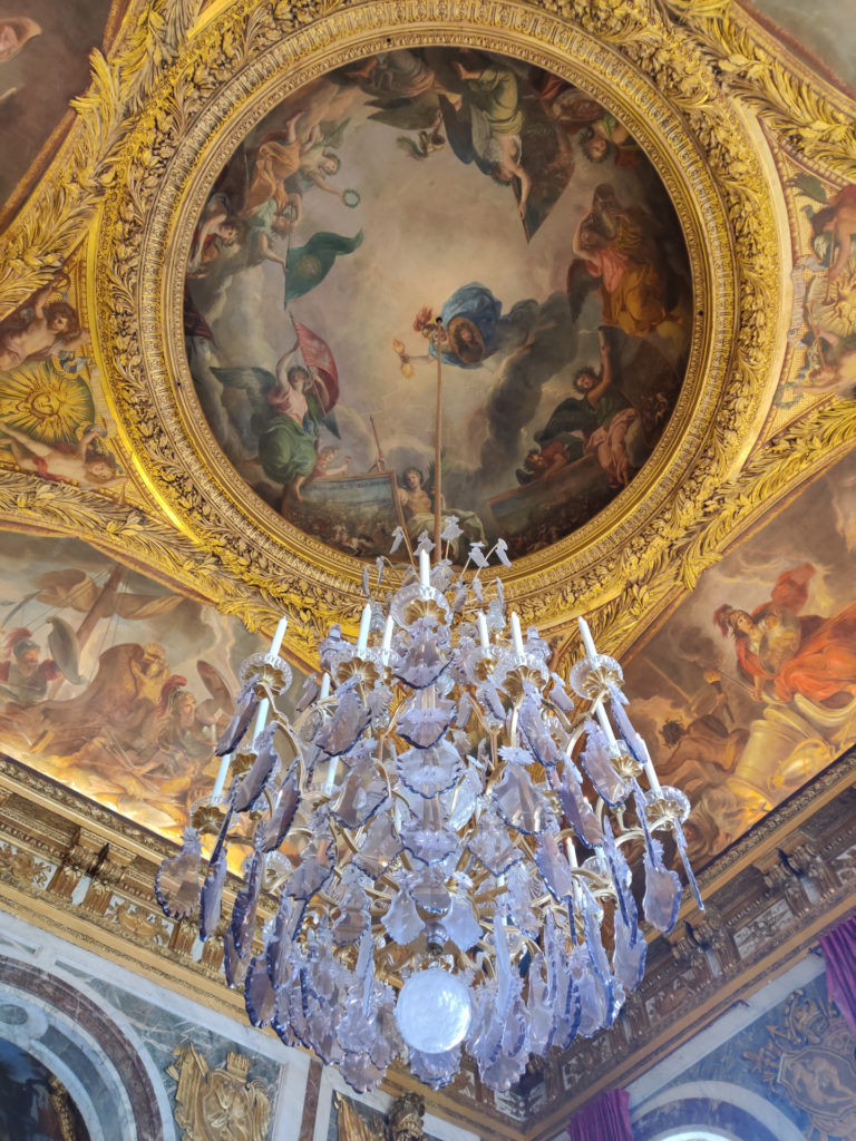 The War Salon in the palace of Versailles in Paris, France