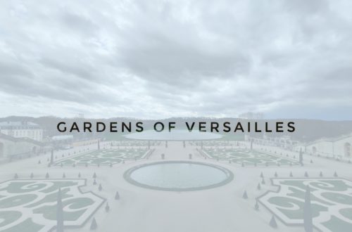 header gardens of versailles in paris, france, europe