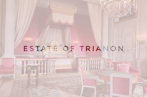 header estate of trianon in versailles in paris, france, europe
