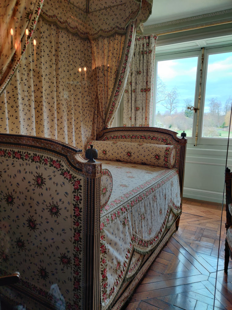 the bedroom of the petit trianon in Versailles in Paris, France