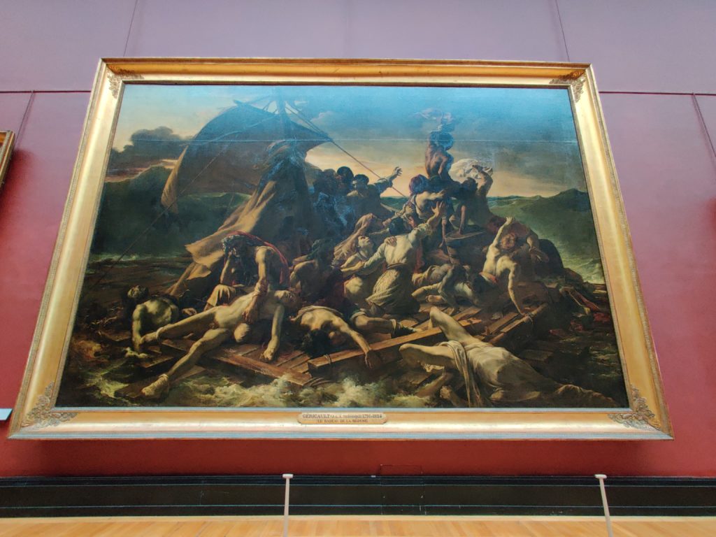 the raft of the medusa at the louvre in Paris, France