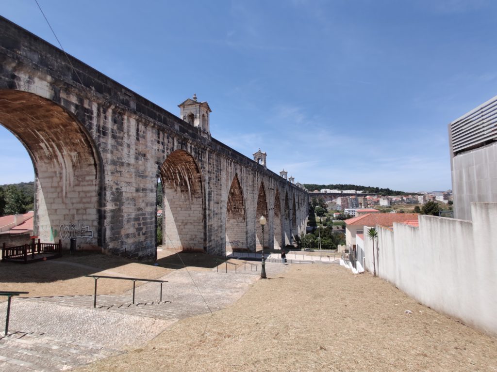 Águas Livres Aqueduct in lisbon, portugal