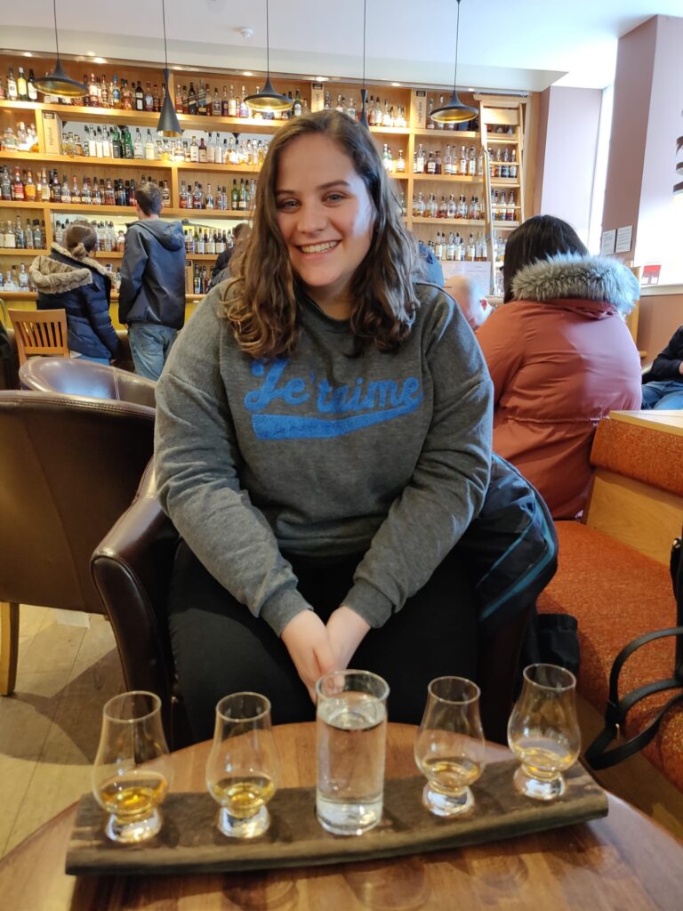 life of a passion tasting whisky at the Scottish Whiskey Experience in edinburgh scotland.