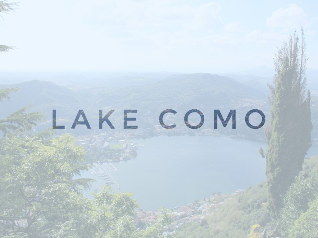 lake como in milan, italy