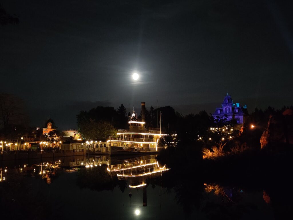 Disneyland paris by night in france
