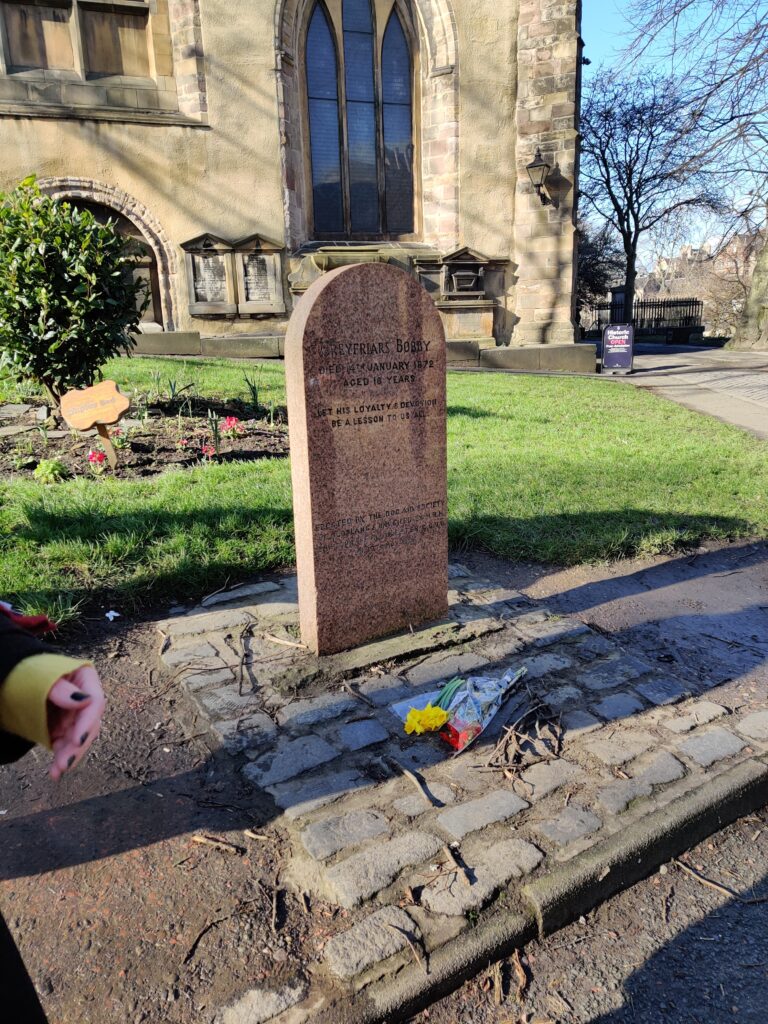 Grave of bobby the loyal dog. Inspiration for Dobby the house elf in harry potter.