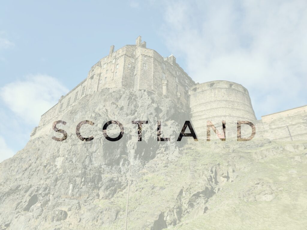 header edinburgh castle in scotland, europe