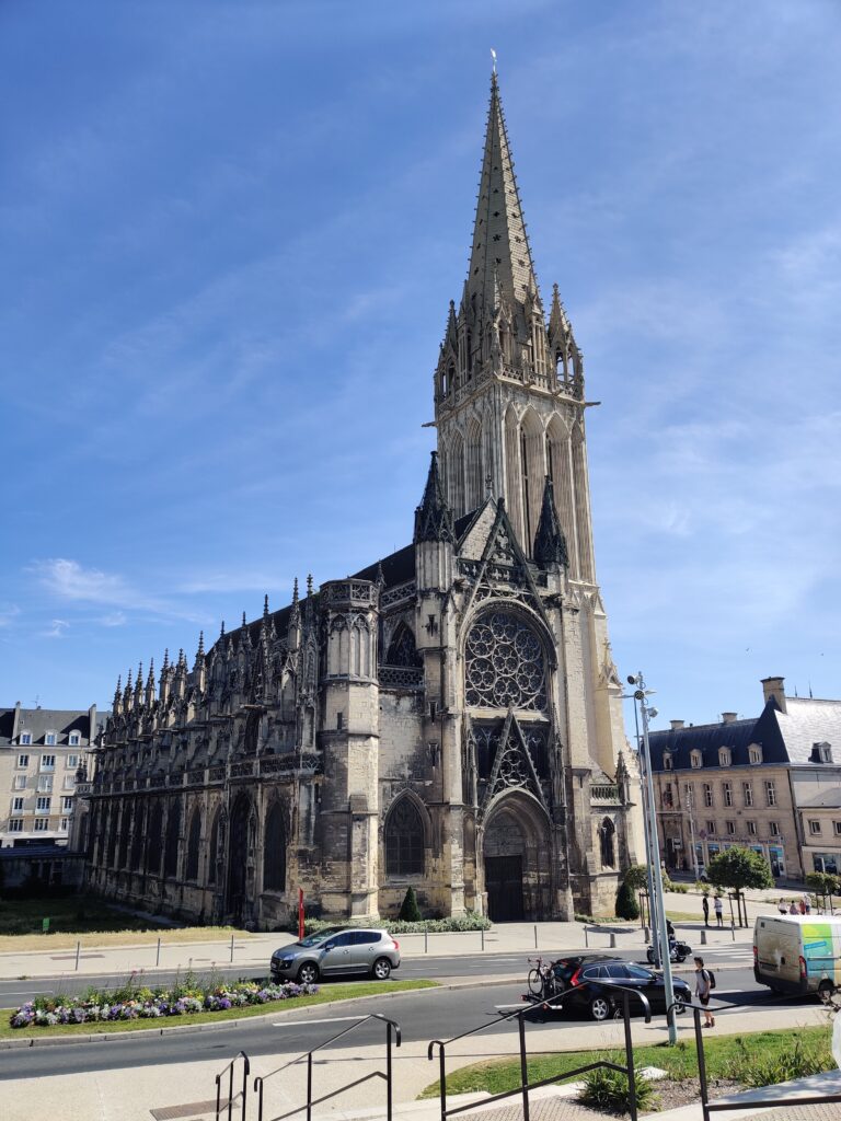 Abbaye-aux-hommes in the town of Caen in normany, france.