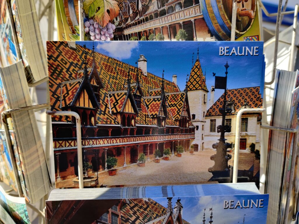 postcard of beaune in Côte-d’Or france