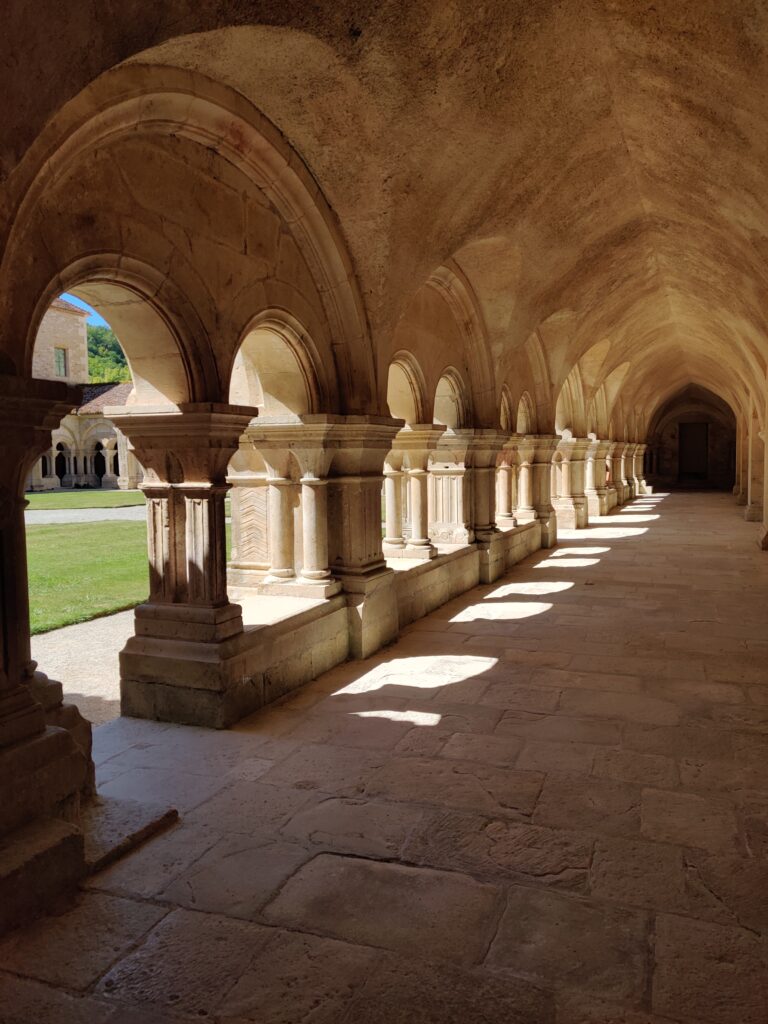 inside the abbey of Fontenay in Côte-d’Or france