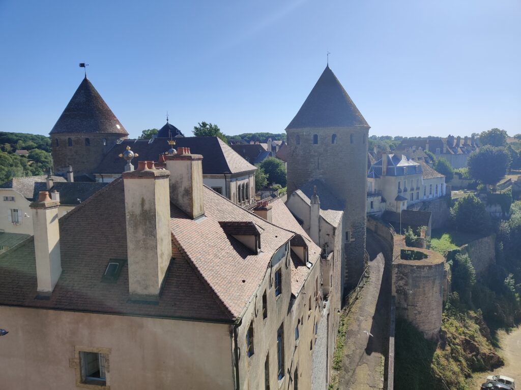 the medieval town Semur-en-Auxois in Côte-d’Or france