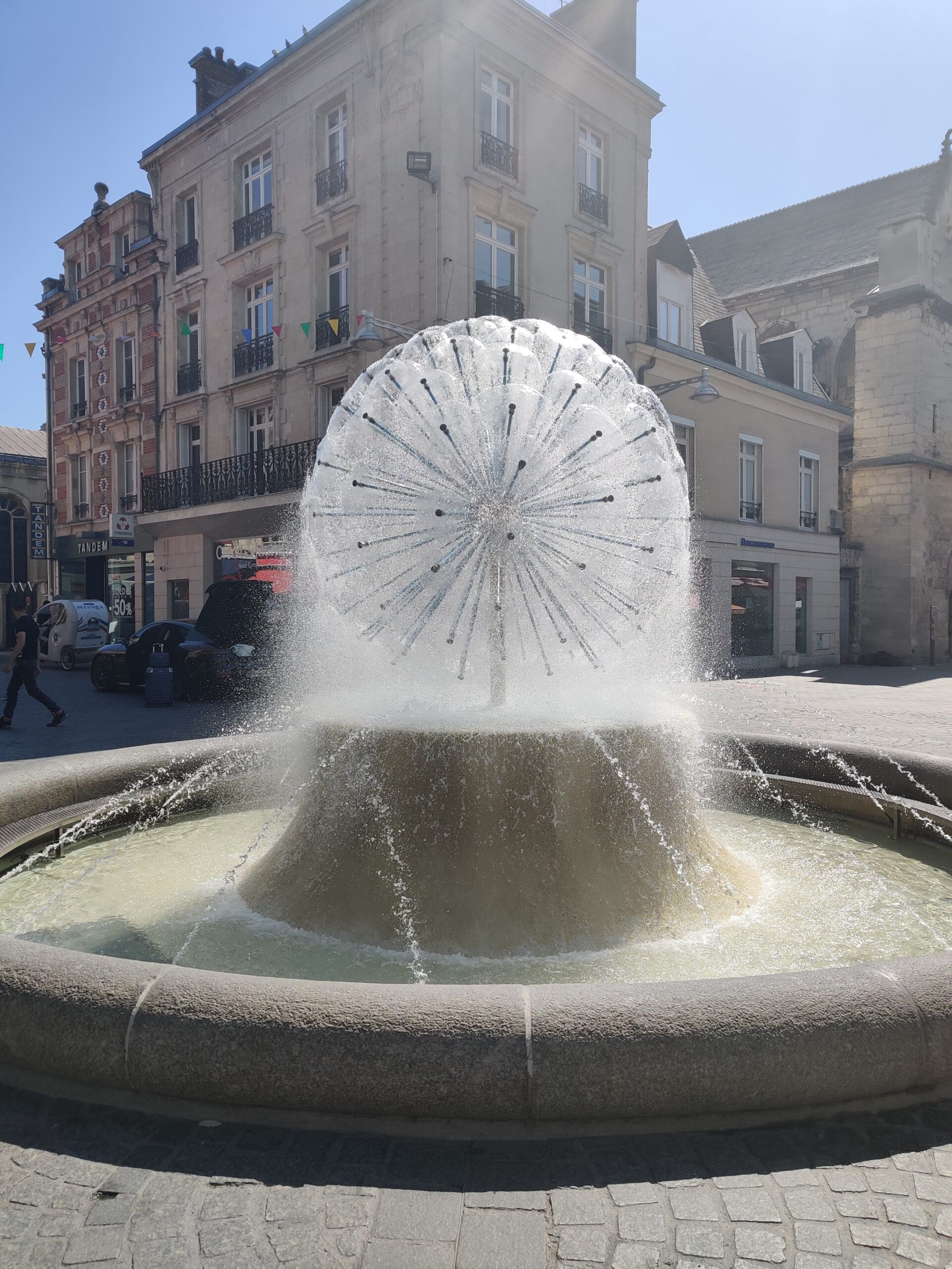 Subé fountain in Reims (champagne) France
