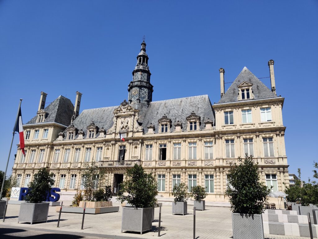 town hall in Reims (champagne) France