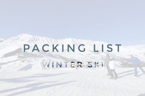 header packing list winter ski