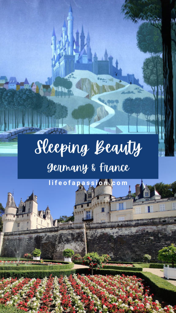 Disney movie film locations in real life - Sleeping Beauty - Château d’Ussé in France by charles perrault.