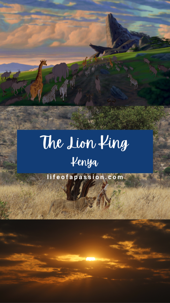 Disney movie film locations in real life - the lion king, kenya, tanzania