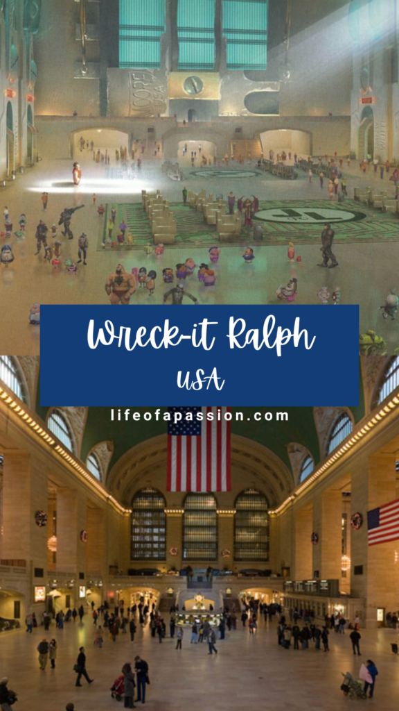 Disney movie film locations in real life - wreck it ralph, new york USA